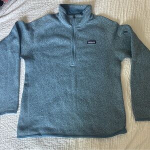 Patagonia Teal Quarter-Zip Fleece